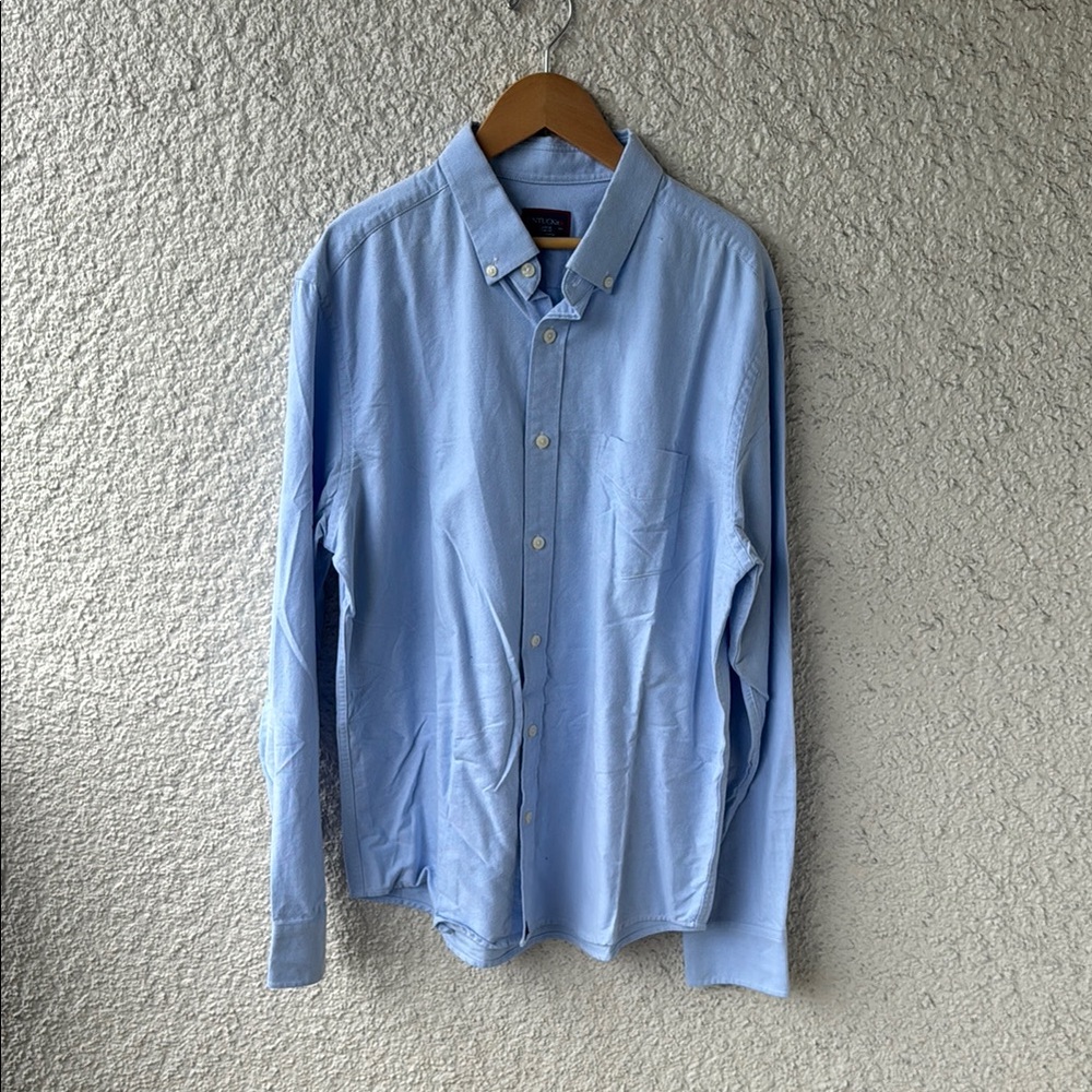 Slim Fit Rioja Men's Light Blue Button-Up Shirt